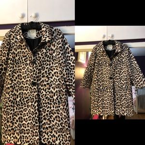 Kate spade Carmel leopard coat
